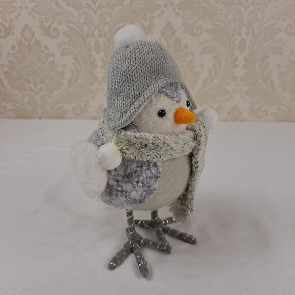 Target Featherly Friends Gray and White Bird With Snow Cap & Scarf - Picture 6 of 7